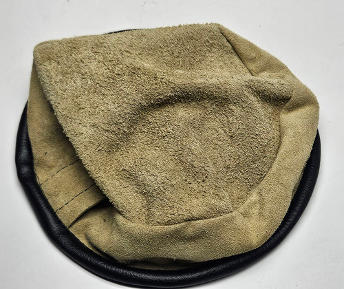 6" Round Leather Shot Bag