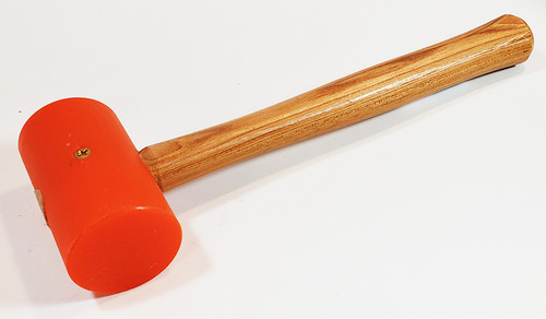 Hyper Tough Th70020a 16 Ounce Rubber Mallet with Wood Handle