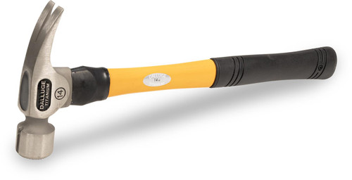 Dalluge 7172 14 oz. Titanium Hammer, serrated face, magnetic nail set, 17" fiberglass handle. Dalluge 7172 14 oz. Titanium Hammer, serrated face, magnetic nail set, 17" fiberglass handle.