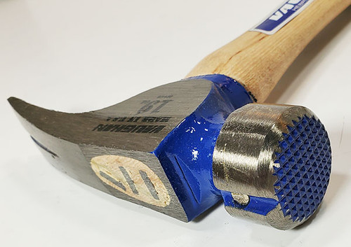 Vaughan CF2L 19 oz. California Framer, milled face, 17" straight wood handle.