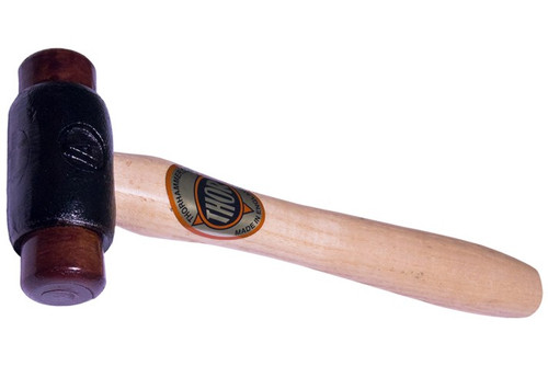THOR Rohhaut Hammer Größe 2 - 190g 38mm Durchmesser Mit Holzstiel