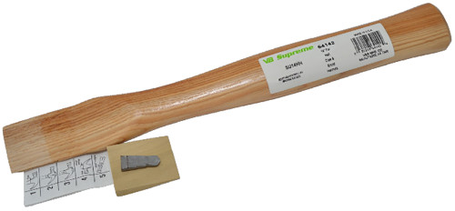 Vaughan 13.5" straight handle, teardrop eye, 1 1/2 x 17/32