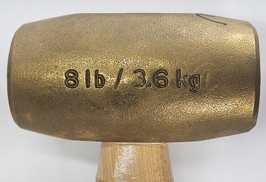 ABC8BWS 8 LB. BRASS HAMMER WITH 24