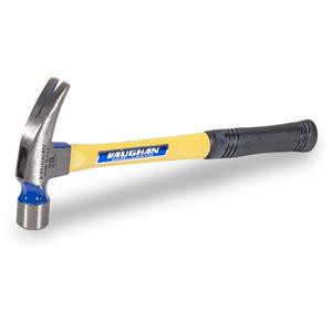 20oz Vaughan hammer, Milled face, straight claw | The Hammer Source