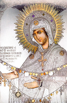 Icon of the Gerondissa - 15thc . Pantocrator Monastery - (12G44