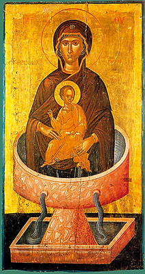 Icon of the Life-Giving Spring - 16th c. Michael Damaskinos