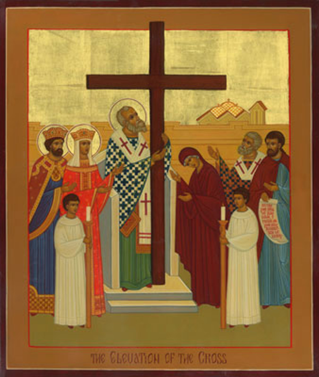 Icon of the Exaltation (Elevation) of the Precious Cross - (11Z12)