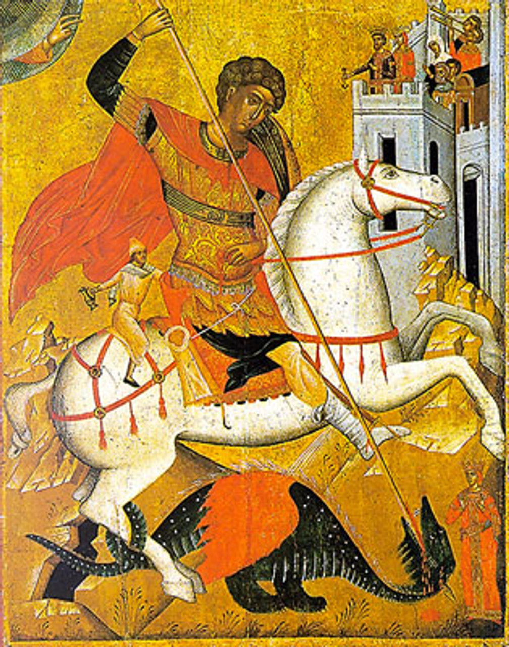 saint george and the dragon icon