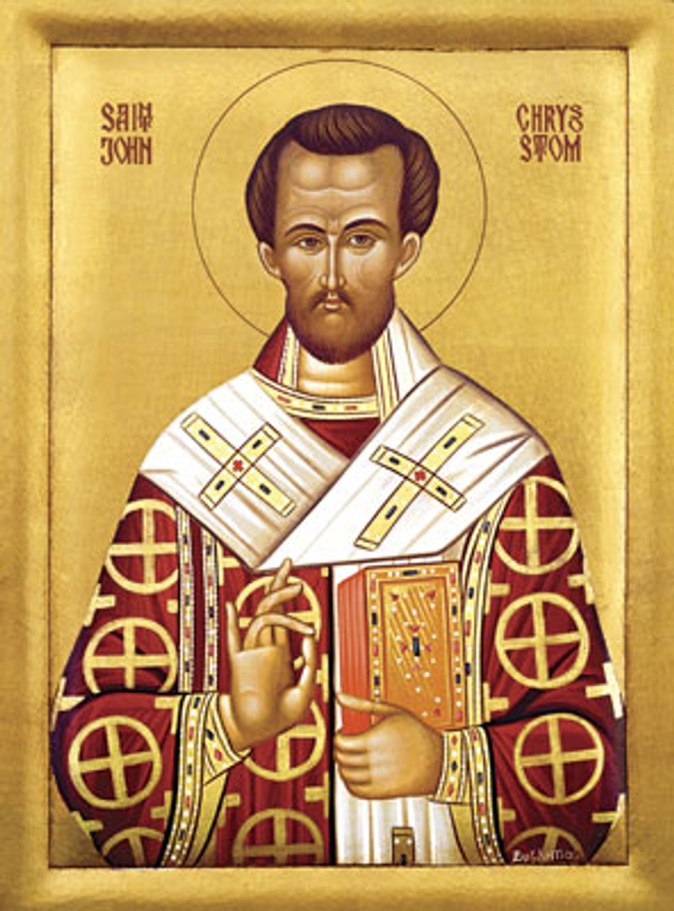 Icon of St. John Chrysostom 20th c. (1JC11) Uncut Mountain Supply
