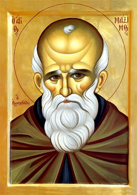 Mar Santo Icon of St. Maximos (Maximus) the Confessor - 20th c. - (1MA81