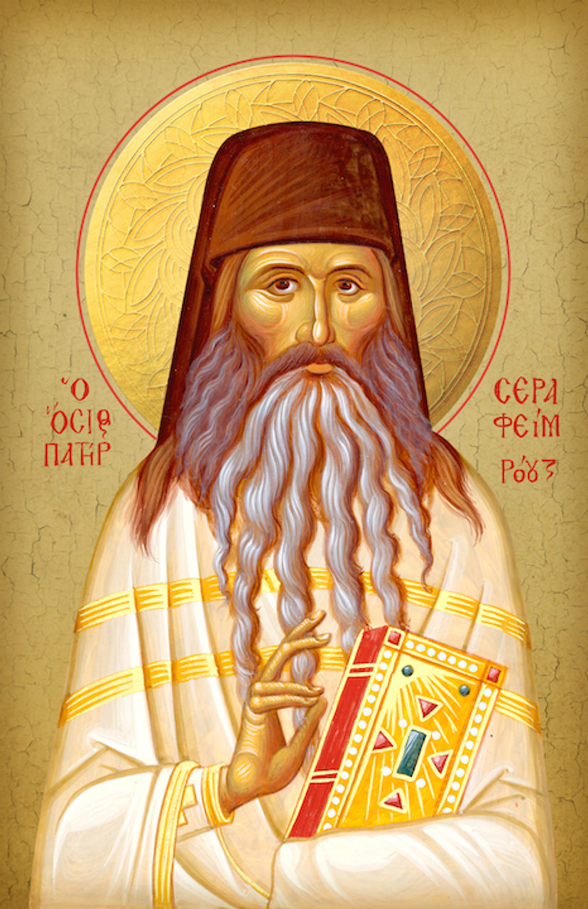 Righteous Seraphim (Rose) of Platina Icon - BlessedMart