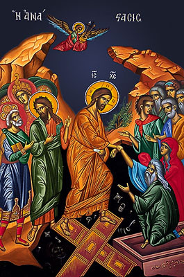 Icon of the Resurrection - 20th c. - (11K03) - Uncut Mountain Supply