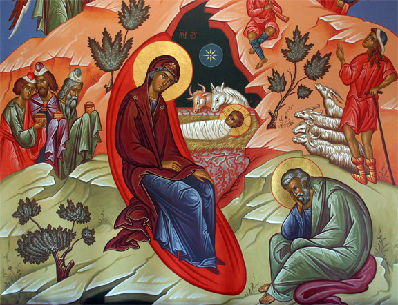 Icon of the Nativity of Our Lord (Christmas) (11A14) Uncut Mountain