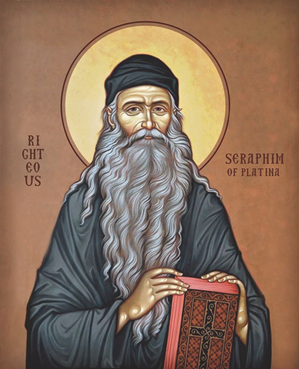 Righteous Seraphim (Rose) of Platina Icon - BlessedMart