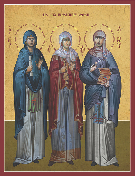 Icon of the Holy Unmercenary Physicians Sts. Hermione, Philonella