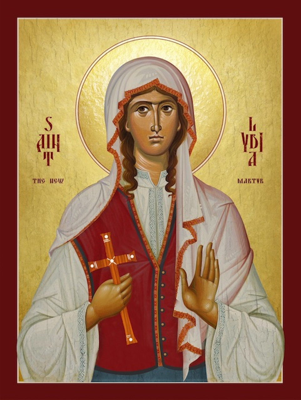 Icon of St. Lydia the New Martyr of Russia (1LY12) Uncut Mountain