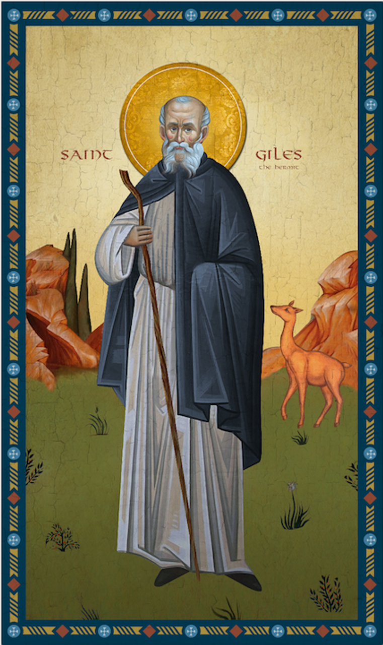 Icon of St. Giles the Hermit - (1GA50)