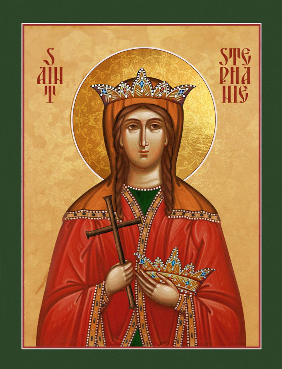 Icon of Saint Stephanie (Corona) - 1ST26