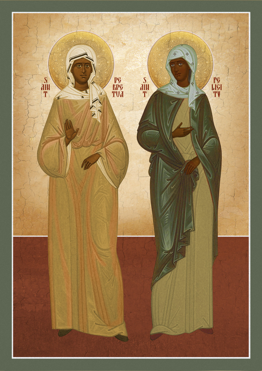 Icon of Sts. Perpetua and Felicity (10PF1)