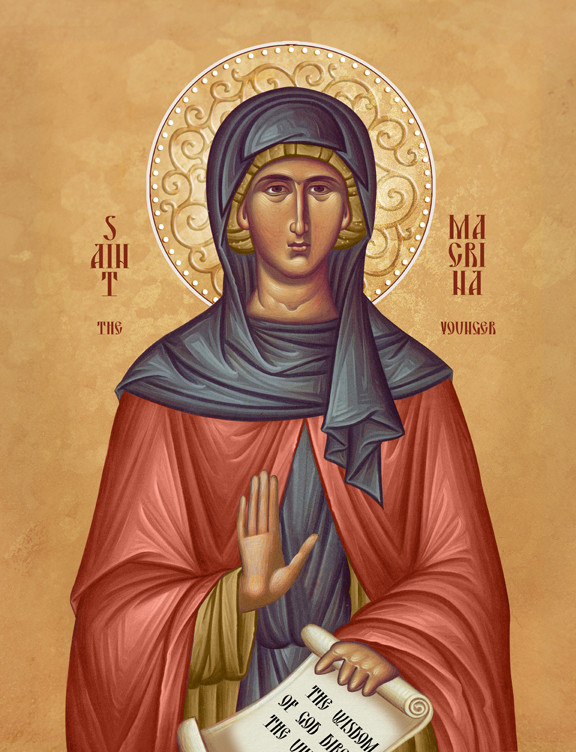 Icon of St. Macrina the Younger - 20th c. - (1MA33)