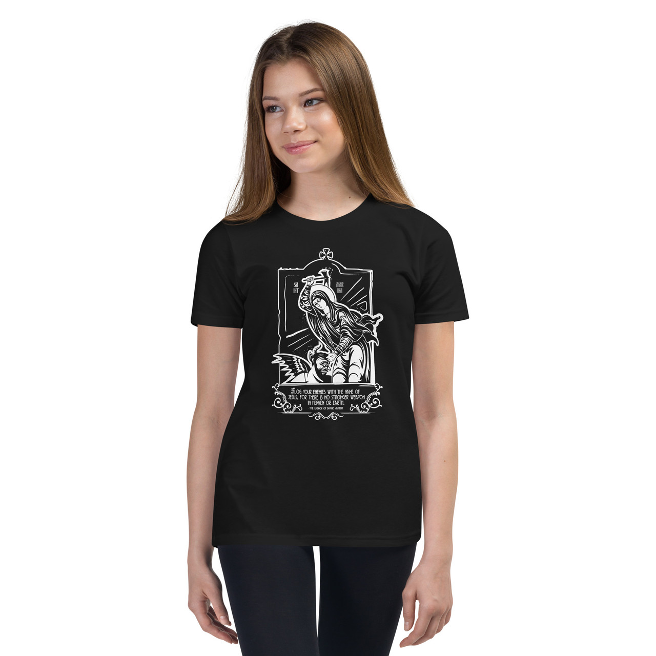 Saint Marina the Demon Slayer – Youth Girls Short Sleeve T-Shirt ...