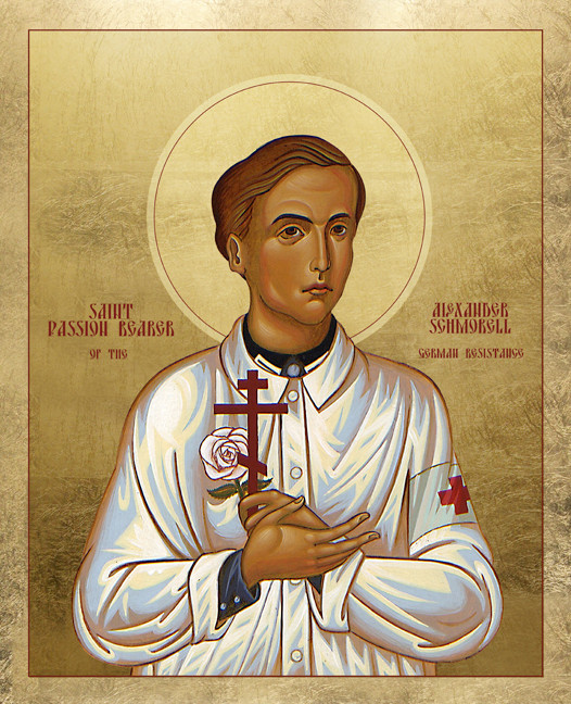 Icon of St. Alexander Schmorell - 20th c. - (1AL22)