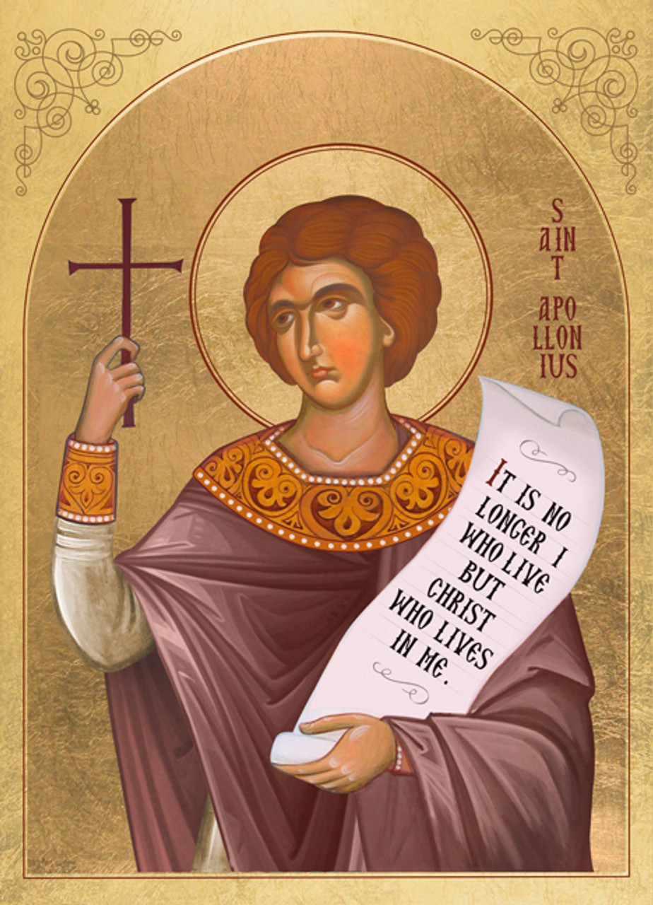 Icon of St. Apollonius - 20th c. - (1AP23)