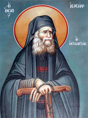 Icon of the St. Joseph the Hesychast - fresco - (SJO11) - Uncut