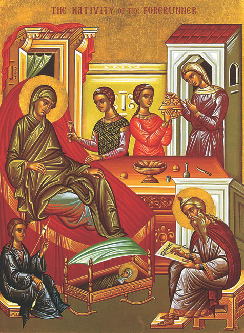 Icon of the Nativity of St. John the Baptist - 20th c. - (1JB41)