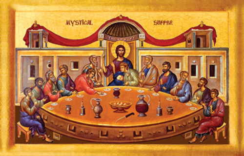 Icon of the Supper at Emmaus - 20th c. - (11L07) - Uncut Mountain Supply