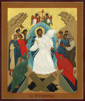 Icon of the Resurrection - 20th c. - (11K03) - Uncut Mountain Supply