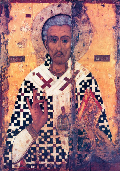 Icon of St. Lazarus the Friend of Christ - 17th c. - Cyprus (1LA11)