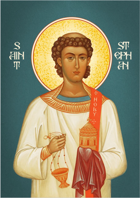 Icon of St. Stephen First Martyr - (standing) - (1ST14) - Uncut ...
