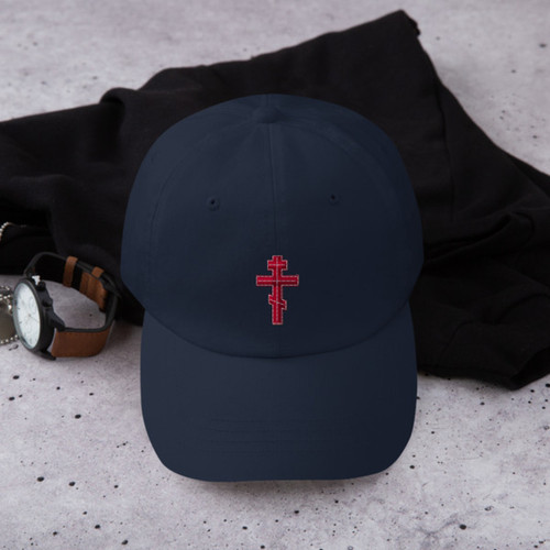 Russian 3 Bar Cross Dad hat - Uncut Mountain Supply