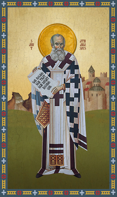 Beautiful Icon of St. Athanasius (Athanasios)