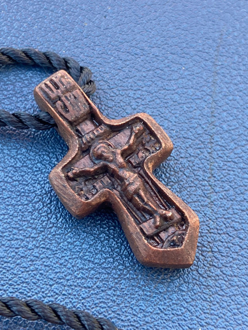 Ropartman Wooden Cross Necklace for Men, 【Hand-Inlaid Real Pear Wood 】 Mens Cross  Necklaces Christian Black Stainless Steel Crucifix Pendant for Boy, Free  24