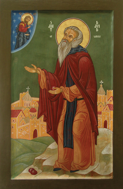 A beautiful icon of St. David of Gareja. A beautiful icon of St. David of Gareja.