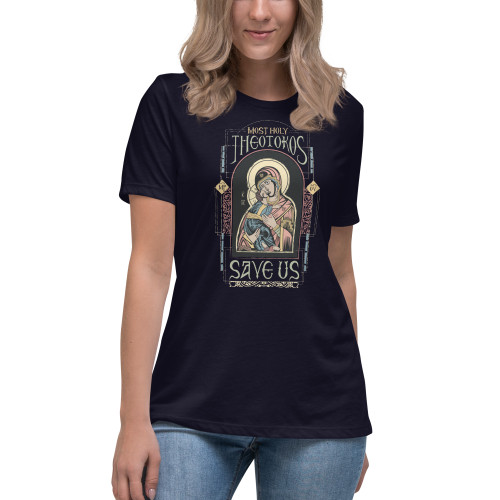 Most Holy Theotokos Save Us – Women's T-shirt - Uncut Mountain Supply