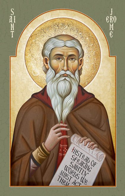 Icon of St. Jerome - 20th c. - (1JE25)