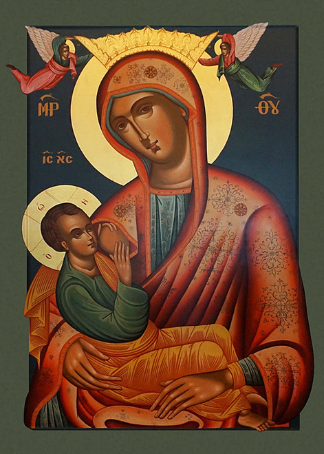 A beautiful Icon of Theotokos "the Milk Giver". A beautiful Icon of Theotokos "the Milk Giver".