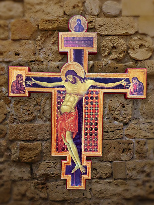 Icon Crucifix – Ancient Byzantine – Large (IC004A)