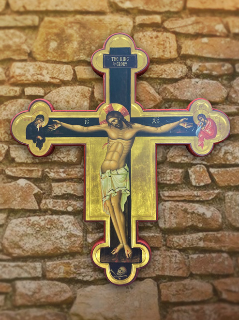Icon Crucifix – Ancient Byzantine – Large (IC004A)