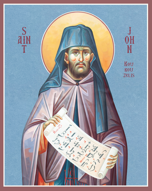 Icon of St. John Koukouzelis - 21st c. - (1JO16)
