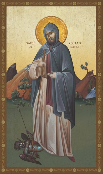 Icon of St. Rowan of Lorrha - 21st c. - (1RO15)