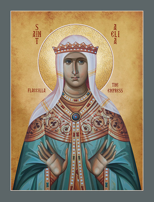 Icon of Saint Aelia Flaccilla the Empress  - 21st c. (1AE10)