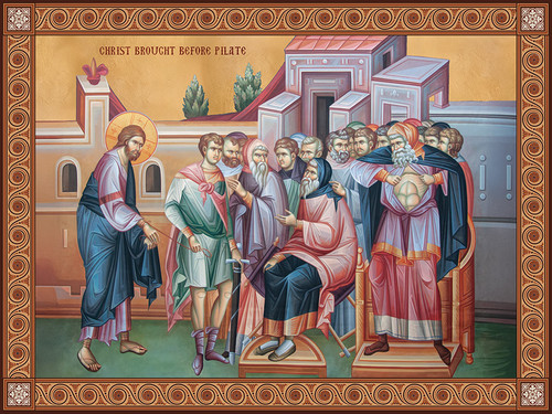 Icon of Christ Brought Before Pilate  - 21st c. (11CP9)