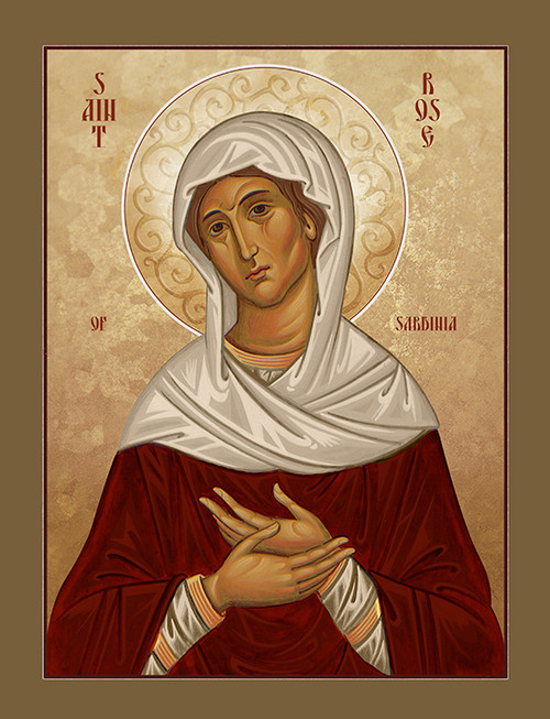Icon of Saint Rose of Sardinia - 21st c. (1RO19)