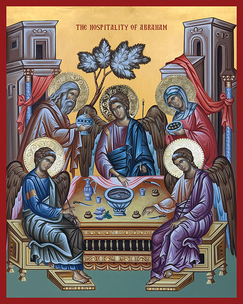Icon of the Hospitality of Abraham (Holy Trinity)- 20th c. (11O35)