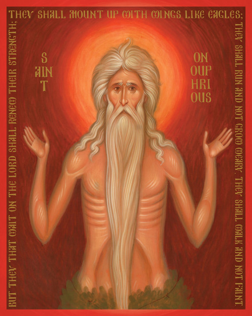 Icon of Saint Onouphrios - 21st c. (1ON17)