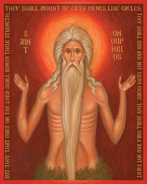 Icon of Saint Onouphrios - 21st c. (1ON17)